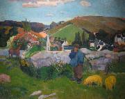 Paul Gauguin Swineherd oil painting artist
